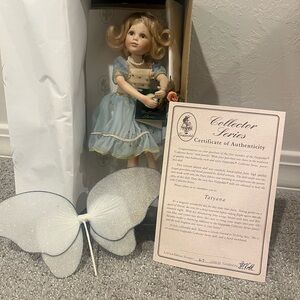 Geppeddo Collector Series Tatyana Porcelain Doll - Blue Fairy
